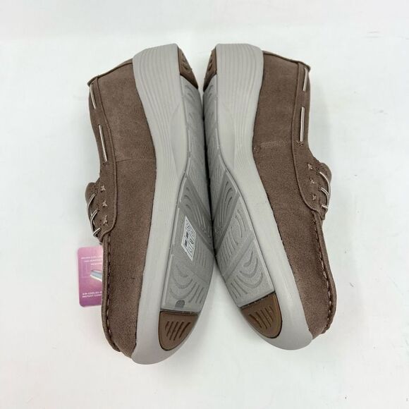 Skechers Arya Sail With Me Loafers Womens 11 Taupe Slip-On Round Toe Memory Foam - Picture 7 of 10
